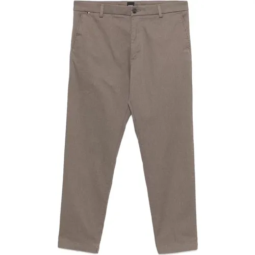 Slim Fit Cotton Blend Trouser , male, Sizes: L, M, 2XL - Hugo Boss - Modalova