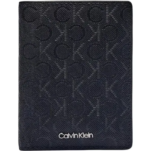 Wallets & Cardholders, male, , Size: ONE SIZE Men's Leather Wallet Spring/Summer Collection - Calvin Klein - Modalova