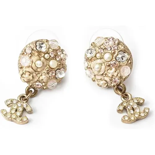 Pre-owned Jewellery, female, , Size: ONE SIZE Pre-owned Metal earrings - Chanel Vintage - Modalova