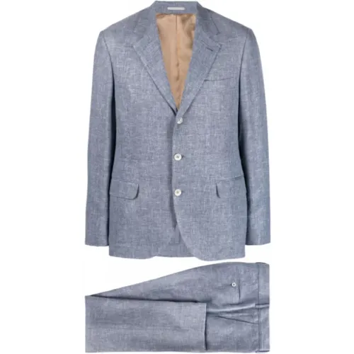 Elegant Linen-Wool Suit , male, Sizes: XL - BRUNELLO CUCINELLI - Modalova
