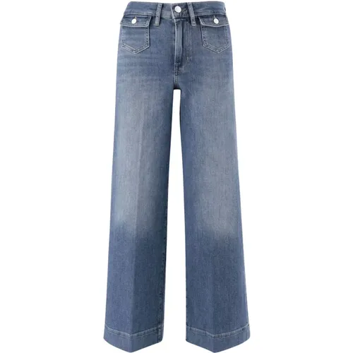 Weite Bein Denim Jeans , Damen, Größe: W25 - Frame - Modalova