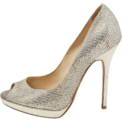 Pre-owned Faux Fur heels , female, Sizes: 4 1/2 UK - Jimmy Choo Pre-owned - Modalova