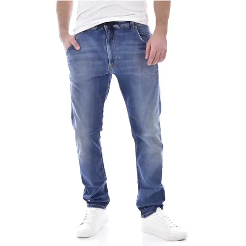 Tapered Stretch JoggJeans - Medium Denim , Herren, Größe: W28 L32 - Diesel - Modalova