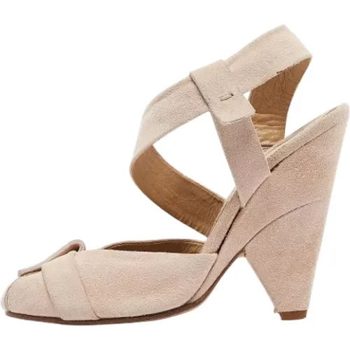 Pre-owned Pumps, female, , Size: 7 US Pre-owned Suede sandals - Chloé Pre-owned - Modalova