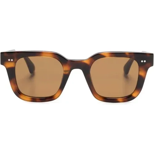 Sunglasses, male, , Size: ONE SIZE Animalier Square Frame Sunglasses - CHiMi - Modalova