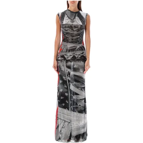 Mesh Maxi Kleid Drindl Print , Damen, Größe: XS - OTTOLINGER - Modalova