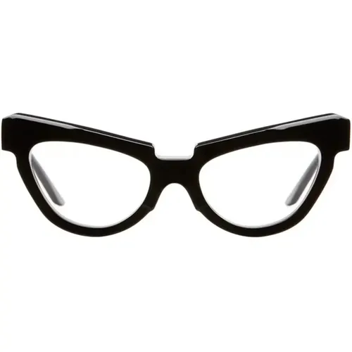 Cat-Eye-Acetatrahmen mit modernen Linien , unisex, Größe: 51 MM - Kuboraum - Modalova