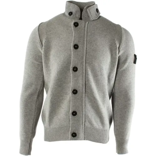 Grey Wool Blend Sweater Vest , male, Sizes: S - Stone Island - Modalova