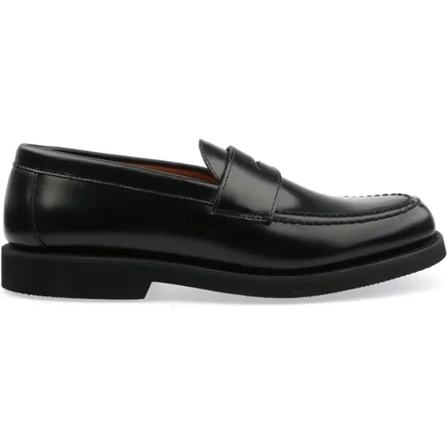 Loafers, male, , Size: 10 1/2 US Brushed Leather Casual Shoes - Sebago - Modalova