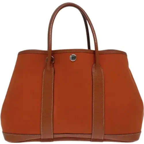 Pre-owned Tote Bags, female, , Size: ONE SIZE Pre-owned Canvas handbags - Hermès Vintage - Modalova