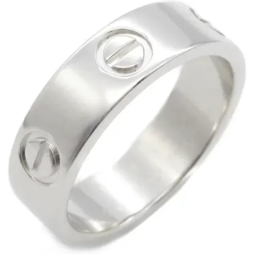 Pre-owned White Gold rings , female, Sizes: ONE SIZE - Cartier Vintage - Modalova