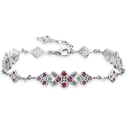 Bracelets, female, , Size: ONE SIZE Colorful Stone Bracelet Victorian Style - Thomas Sabo - Modalova