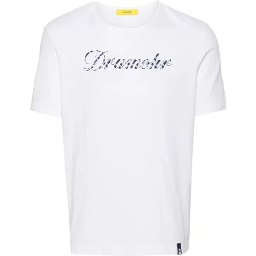 Bianco Print T-Shirt für Männer , Herren, Größe: XL - Drumohr - Modalova