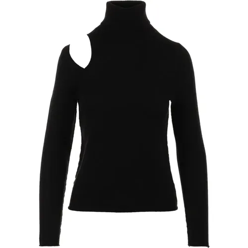 Schwarzer Pullover Sweater , Damen, Größe: M - 360cashmere - Modalova