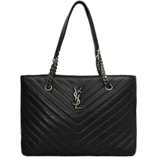 Pre-owned Tote Bags, female, , Size: ONE SIZE Pre-owned Leather handbags - Yves Saint Laurent Vintage - Modalova