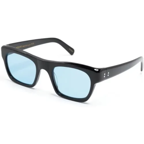 Schwarze Sonnenbrille , unisex, Größe: 50 MM - Moscot - Modalova