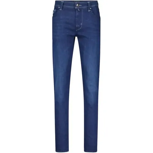 Slim-Fit Zip Jeans , Herren, Größe: W37 - Tramarossa - Modalova