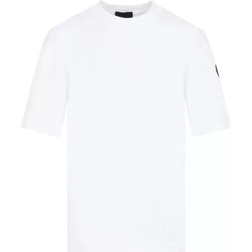 Weiße Baumwoll-T-Shirt Moncler - Moncler - Modalova