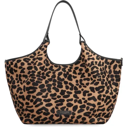 Leder-Tote mit Leopardenmuster,Schicke O Stil Leder Tasche - Gianni Chiarini - Modalova