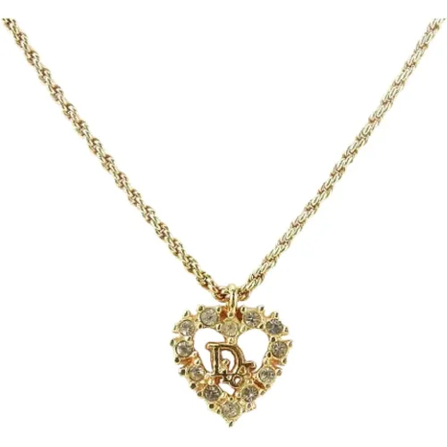 Pre-owned Jewellery, female, , Size: ONE SIZE Pre-owned Metal necklaces - Dior Vintage - Modalova