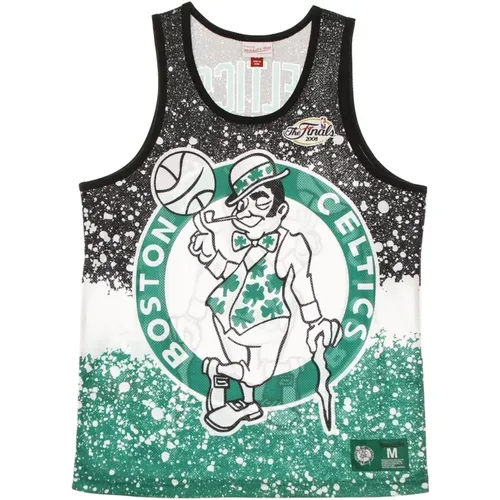 Sportswear, male, , Size: S Boston Celtics Basketball Tank Top - Mitchell & Ness - Modalova