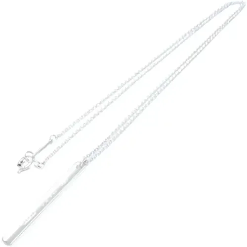 Pre-owned Jewellery, female, , Size: ONE SIZE Pre-owned Silver necklaces - Tiffany & Co. Pre-owned - Modalova