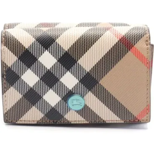 Pre-owned Wallets, female, , Size: ONE SIZE Pre-owned Canvas wallets - Burberry Vintage - Modalova