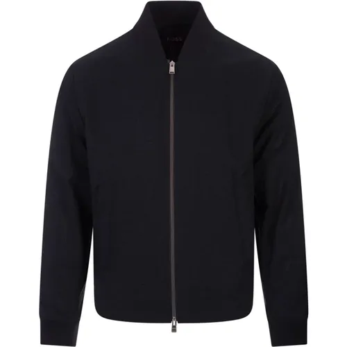 Mesh Slim Fit Jacket , male, Sizes: 2XL, L, M, S - Hugo Boss - Modalova