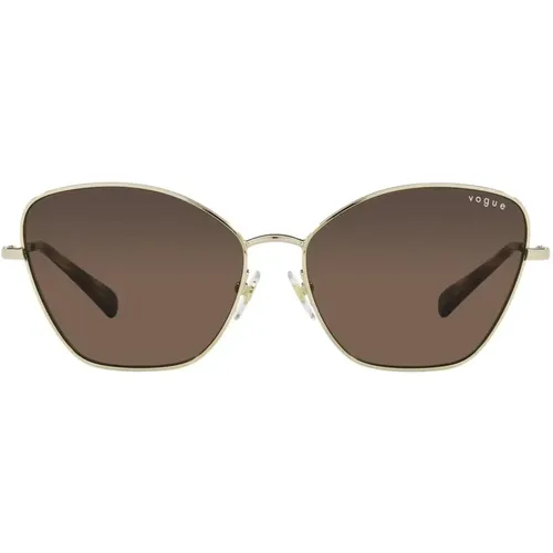 Gold/Braune Sonnenbrille,Lila Sonnenbrille mit Stil VO 4197S - Vogue - Modalova