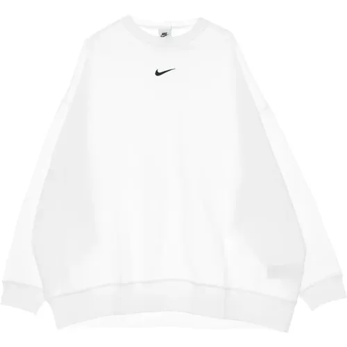 Essentials Crewneck Sweatshirt Fleece Oversized /Black , female, Sizes: L - Nike - Modalova