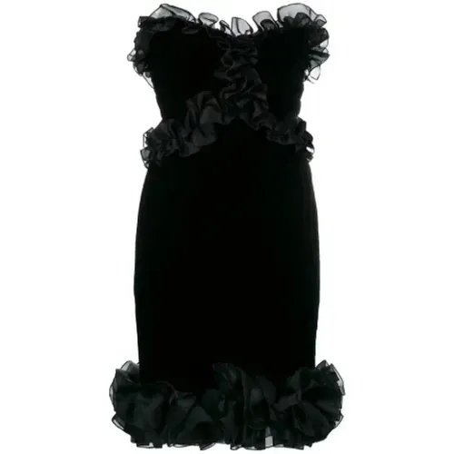 Pre-owned Silk dresses , female, Sizes: XL - Yves Saint Laurent Vintage - Modalova