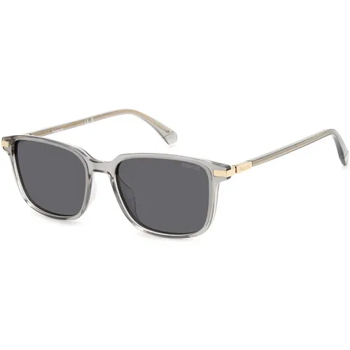 Sunglasses, male, , Size: 54 MM Beige/Grey Sunglasses - Polaroid - Modalova