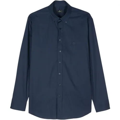 Poplin Button-Down Shirt Pegaso , male, Sizes: M, 2XL, L, XL, 3XL - ETRO - Modalova