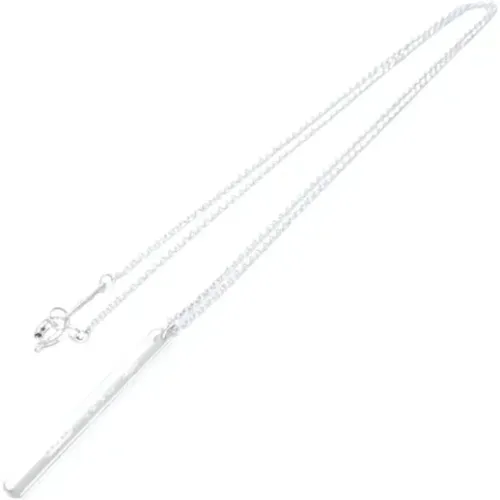 Pre-owned Jewellery, female, , Size: ONE SIZE Pre-owned Silver necklaces - Tiffany & Co. Pre-owned - Modalova