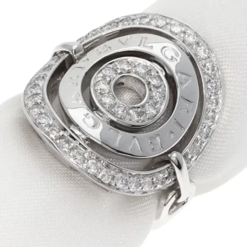 Pre-owned White Gold rings , female, Sizes: ONE SIZE - Bvlgari Vintage - Modalova