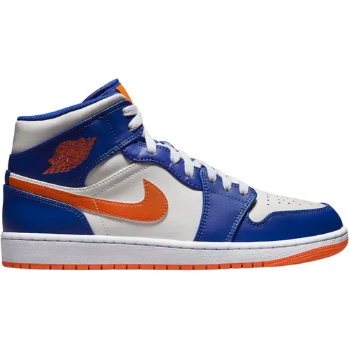 Limitierte Auflage Air Jordan 1 Mid Knicks , Herren, Größe: 41 EU - Nike - Modalova