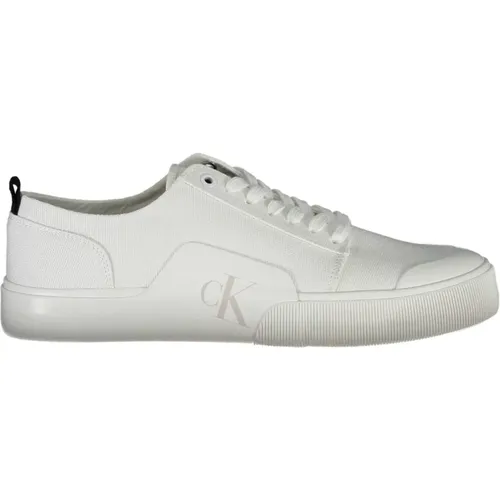 Sportliche Schnürschuhe mit Kontrastdetails , Herren, Größe: 43 EU - Calvin Klein - Modalova