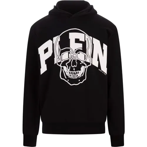 Hoodies, male, , Size: XL Skull Print Hoodie - Philipp Plein - Modalova