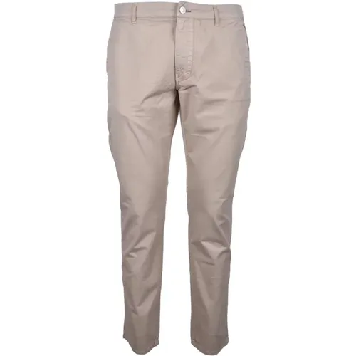 Chinos, male, , Size: W31 Mens Cotton Blend Pants - Daniele Alessandrini - Modalova