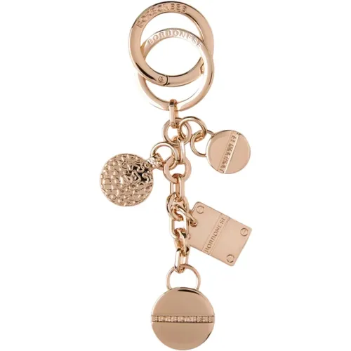 Keyrings, female, , Size: ONE SIZE Keychain Holder with Elegant Design - Borbonese - Modalova