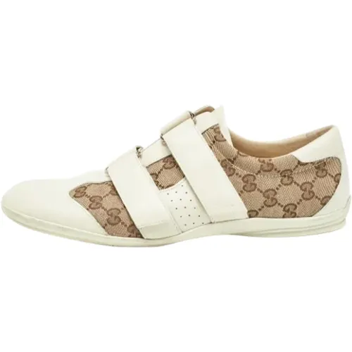 Pre-owned Sneakers, female, , Size: 13 US Pre-owned Canvas sneakers - Gucci Vintage - Modalova