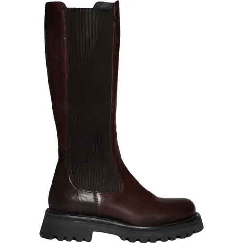 Leather Boot , female, Sizes: 4 1/2 UK, 5 UK, 6 UK, 3 UK, 7 UK - Moma - Modalova