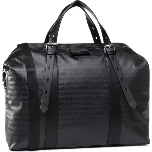 Men's Duffle Bag Logo Print , male, Sizes: ONE SIZE - Guess - Modalova