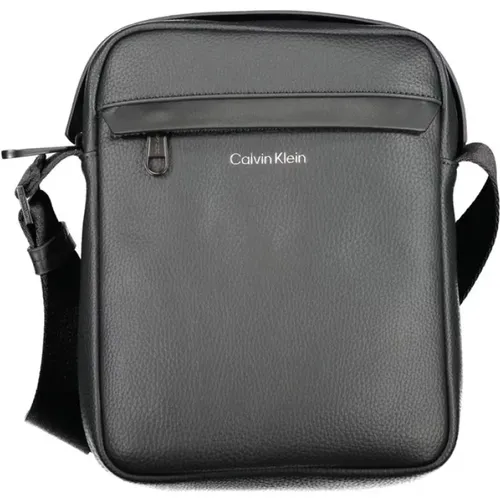 Messenger Bags, male, , Size: ONE SIZE Polyester Shoulder Bag with Adjustable Strap - Calvin Klein - Modalova