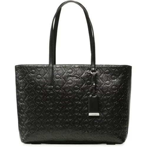 Elegant Emb Mono Bag , female, Sizes: ONE SIZE - Calvin Klein - Modalova