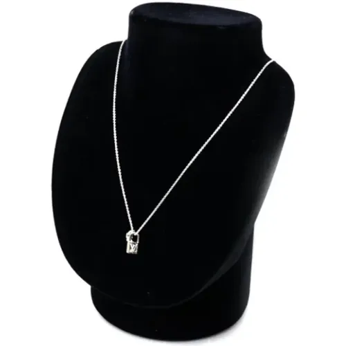 Pre-owned White Gold necklaces , female, Sizes: ONE SIZE - Louis Vuitton Vintage - Modalova