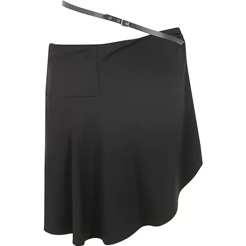 Mini Skirt Slash Ellipse , female, Sizes: S, XS - Courrèges - Modalova