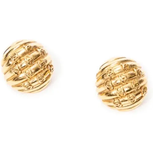 Pre-owned Jewellery, female, , Size: ONE SIZE Pre-owned Metal earrings - Chanel Vintage - Modalova