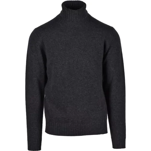 Turtlenecks, male, , Size: 2XL Merino Cashmere Knit Sweater - Filippo De Laurentiis - Modalova