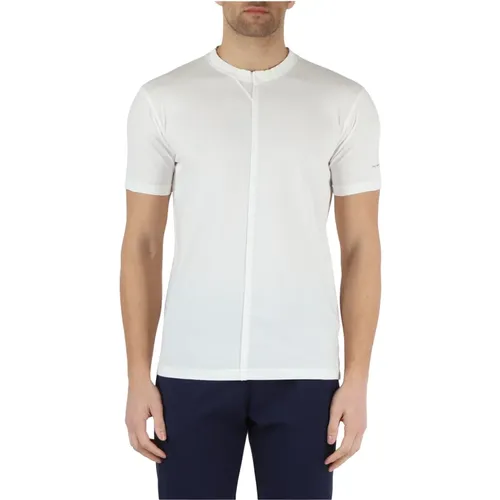 Grey Cotton T-shirt , male, Sizes: XL, S, 2XL, M - Daniele Alessandrini - Modalova